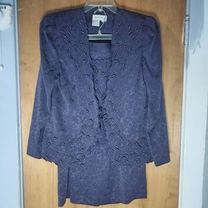 2 pcs Purple Beaded Outfit